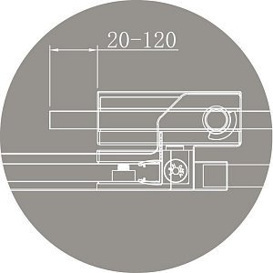 Душевой уголок Cezares Slider A-2-100/110 хром прозрачный купить в интернет-магазине Sanbest