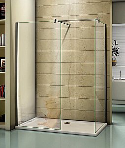 Душевое ограждение Good Door WALK IN SP+SP 180х100 стекло прозрачное/профиль хром купить в интернет-магазине Sanbest