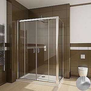 Душевой уголок Ravak Blix BLDP4+BLPS 180х100 профиль сатин/стекло прозрачное купить в интернет-магазине Sanbest