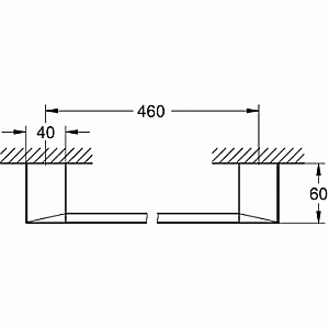 Полотенцедержатель Grohe Selection Cube 40767000 купить в интернет-магазине сантехники Sanbest