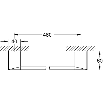 Полотенцедержатель Grohe Selection Cube 40767000 купить в интернет-магазине сантехники Sanbest