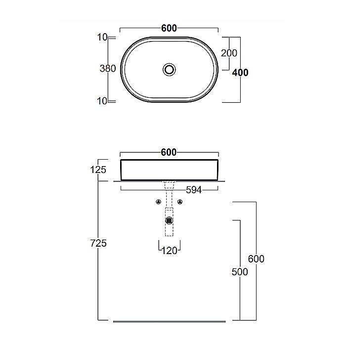 Раковина накладная SIMAS FORIU FO02bi 60 купить в интернет-магазине Sanbest