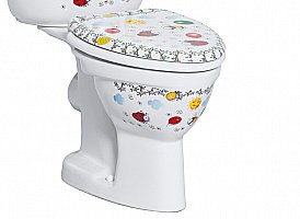 Чаша для детского унитаза+Крышка Creavit Cocuk с декором купить в интернет-магазине сантехники Sanbest