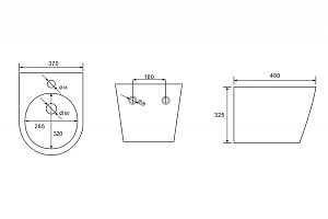 Биде ABBER Bequem AC1151 купить в интернет-магазине Sanbest