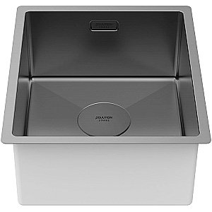 Кухонная мойка Paulmark Next 38 PM213844-GM вороненая сталь купить в интернет-магазине сантехники Sanbest
