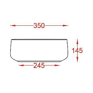 Раковина накладная Artceram Cognac 35 COL004 17 00 Nero Matt купить в интернет-магазине Sanbest