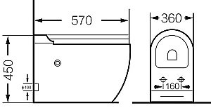 Унитаз приставной Grossman GR-PR-5502impuls с крышкой микролифт купить в интернет-магазине Sanbest