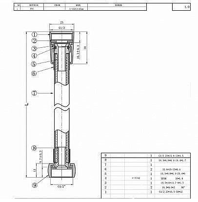 Душевой шланг Bravat P7231N-RUS купить в интернет-магазине сантехники Sanbest