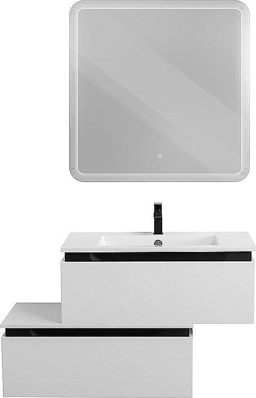 Нижняя тумба Cezares SLIDER-800-1C-PI-BO белый для ванной в интернет-магазине сантехники Sanbest