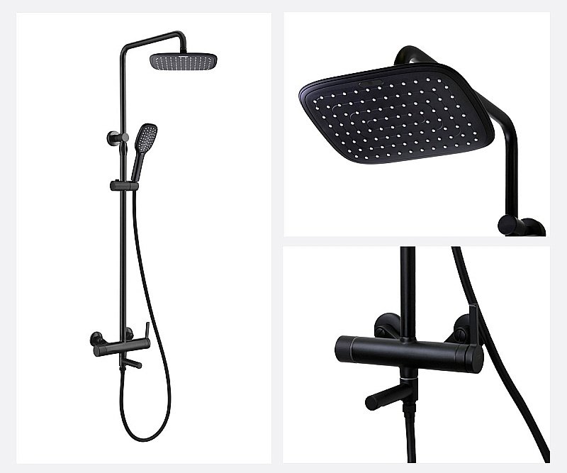 Душевая система Bronze de Luxe Avantgarde 2039H черный купить в интернет-магазине сантехники Sanbest