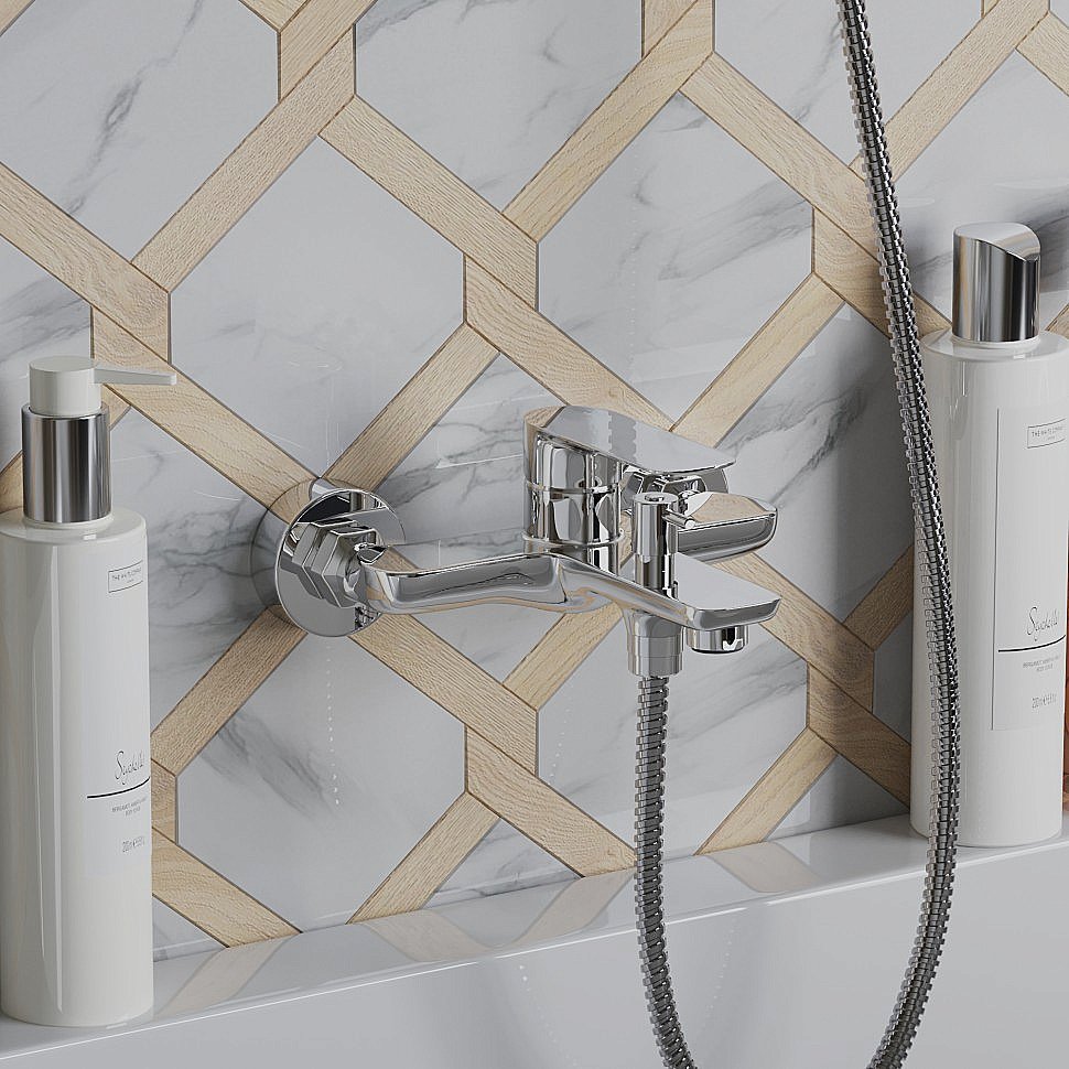 Смеситель для ванны PAINI Garda 76CR111 хром купить в интернет-магазине сантехники Sanbest