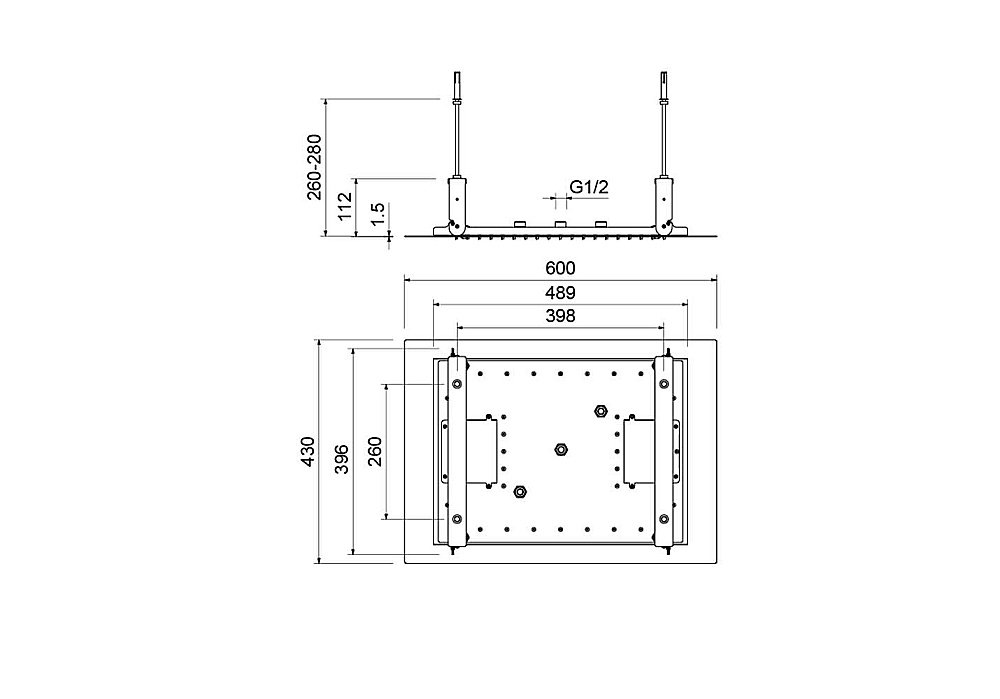 Верхний душ Aquatek AQ2083MB черный матовый купить в интернет-магазине сантехники Sanbest
