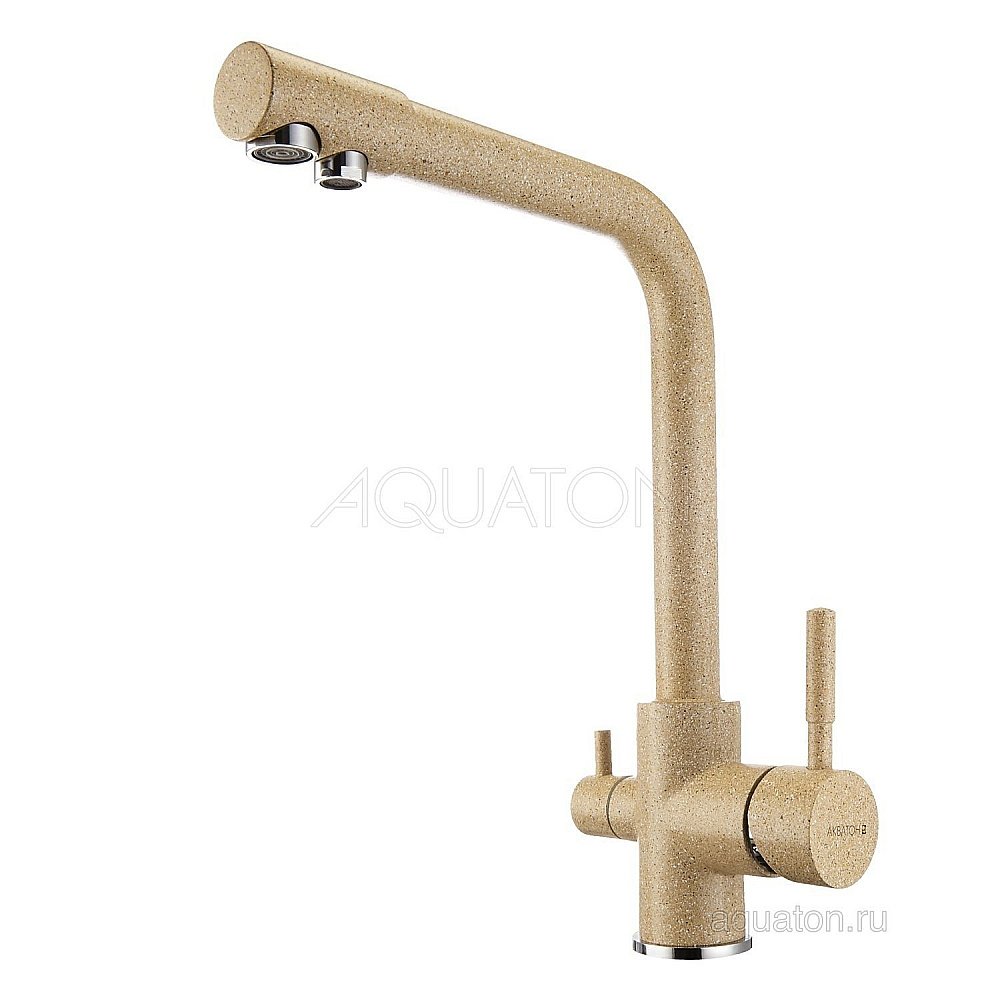Смеситель для кухни Акватон Руан 1AX004FCXX220 кремовый купить в интернет-магазине сантехники Sanbest