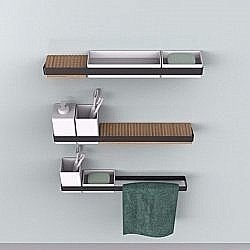 Держатель для аксессуаров/полотенцедержатель Bertocci Fly 7см Черный купить в интернет-магазине сантехники Sanbest