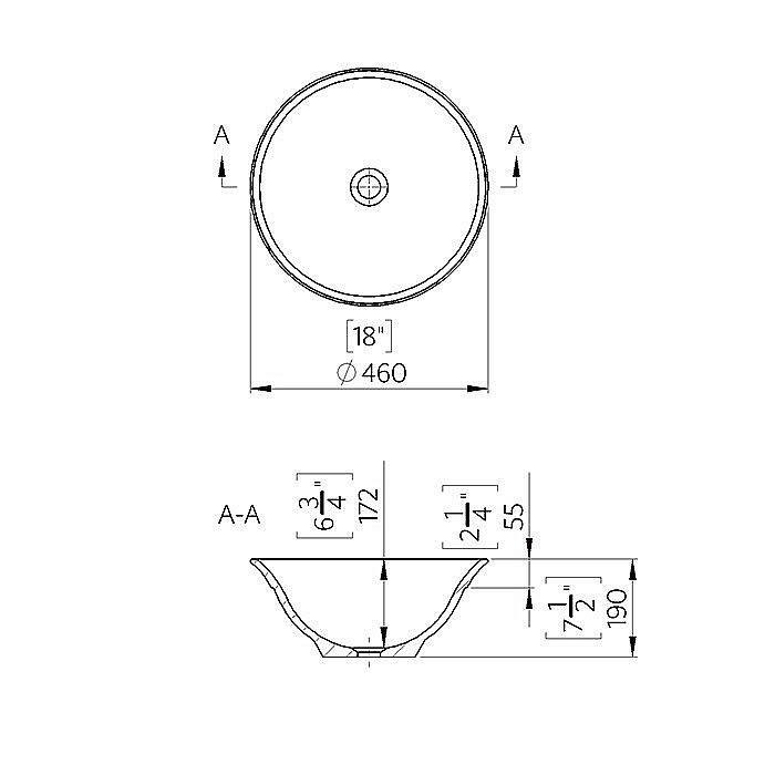 Раковина накладная Tiffany World Barbro TWCL2103BL купить в интернет-магазине Sanbest