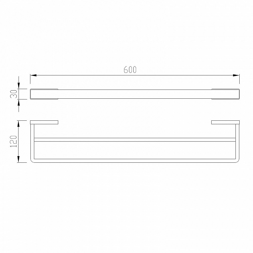 Полотенцедержатель двойной Abber WESTEN AA1757 60 хром купить в интернет-магазине сантехники Sanbest