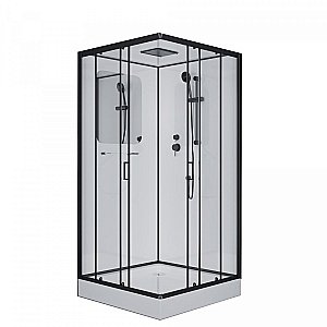 Душевая кабина Niagara Premium NG- 6902-01Q BLACK 100x100 купить в интернет-магазине Sanbest