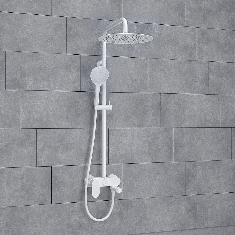 Душевая система WasserKraft Mindel 8500 SET2630 белый Soft-touch купить в интернет-магазине сантехники Sanbest