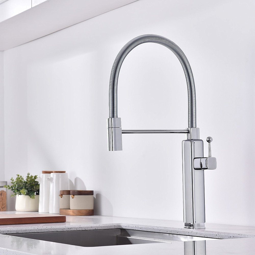 Смеситель для кухни Vincea VKF-101CH хром купить в интернет-магазине сантехники Sanbest