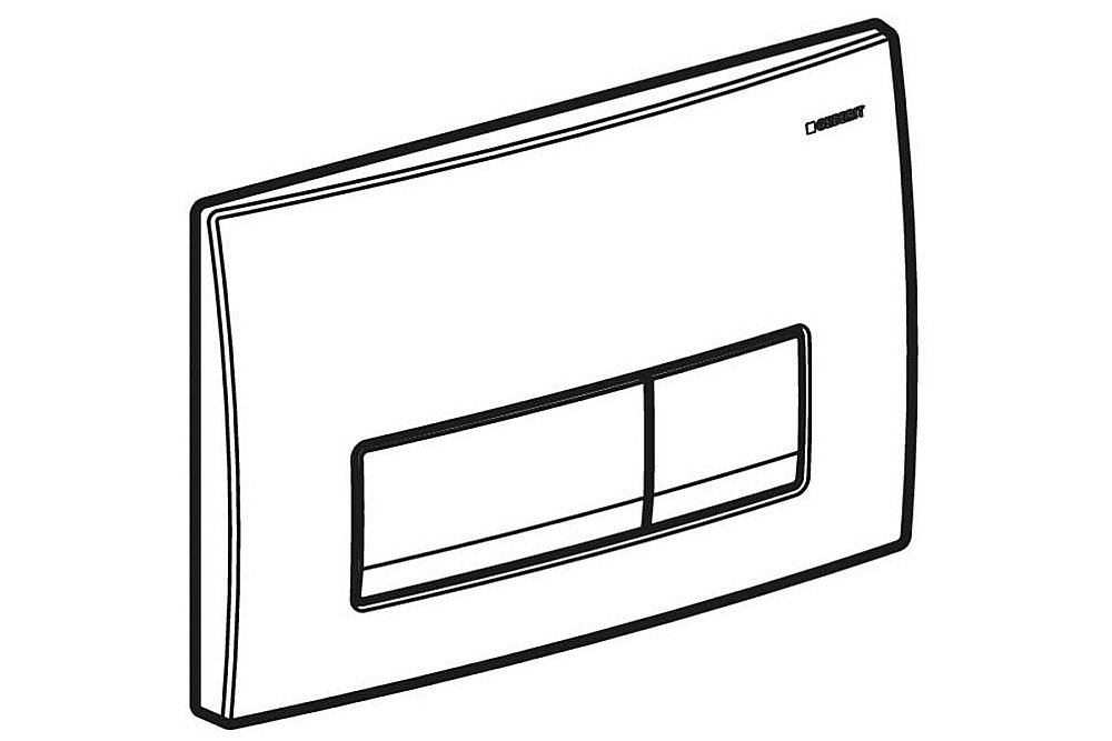 Кнопка для инсталляции Geberit Delta50 115.119.14.1 черный матовый купить в интернет-магазине сантехники Sanbest