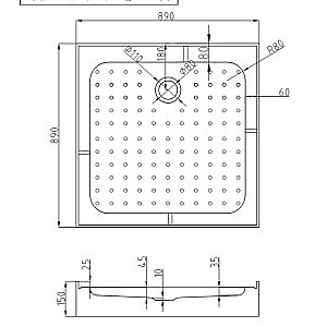 Душевая кабина AvaCan  V2090N без крыши купить в интернет-магазине Sanbest