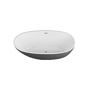 Ванна акриловая Grossman Fly GR-1104MB 170x75 белая, черная матовая купить в интернет-магазине Sanbest