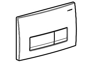 Кнопка для инсталляции Geberit Delta50 115.119.14.1 черный матовый купить в интернет-магазине сантехники Sanbest