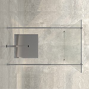 Душевое ограждение WasserKRAFT Vechte 60W39 90 фиксатор серебристый/стекло прозрачное купить в интернет-магазине Sanbest