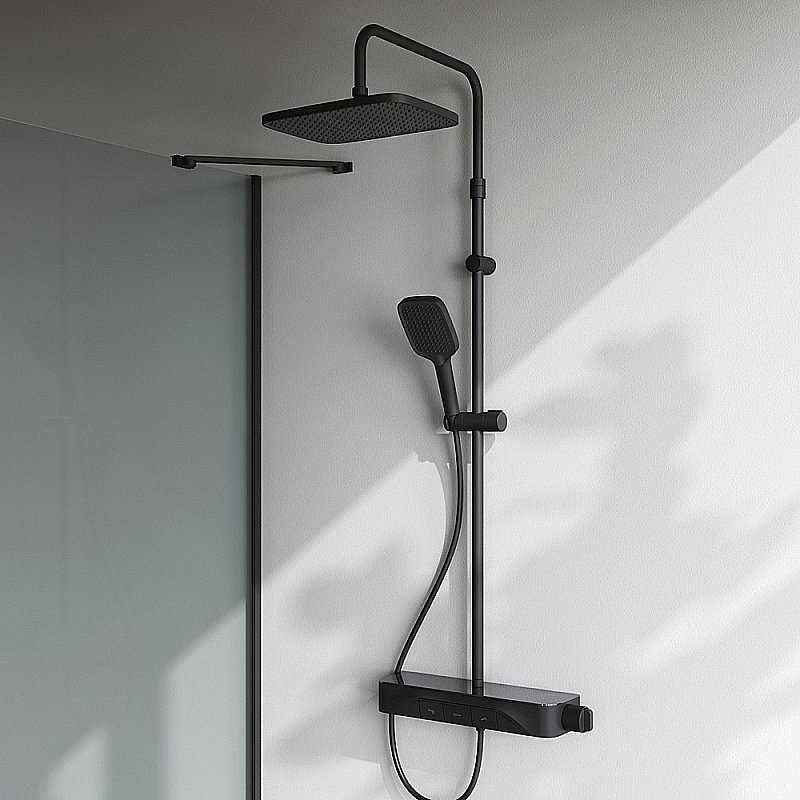 Душевая система AM.PM Func F078F322 черная купить в интернет-магазине сантехники Sanbest