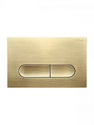 Кнопка для инсталляции Cezares LINER-BTN-BORO брашированное золото купить в интернет-магазине сантехники Sanbest