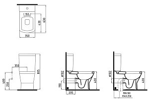 Унитаз напольный Bien Neptun NPKD06301VE0W5SZ0 купить в интернет-магазине Sanbest