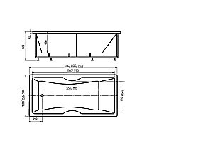 Ванна Aquatek Феникс 180x85 FEN180-0000083 белая купить в интернет-магазине Sanbest