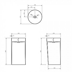 Раковина Abber Stein AS2506 белая матовая купить в интернет-магазине Sanbest