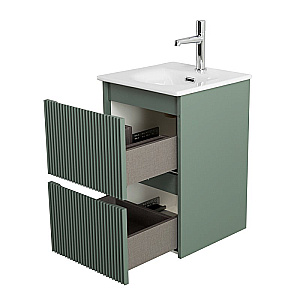 Тумба с раковиной BelBagno 40 UNO-MINI-400-2C-SO-VO+BB-8099-3-40 еловая матовая для ванной в интернет-магазине Sanbest