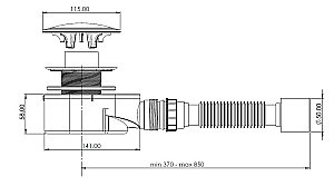 Сифон для душевого поддона Aquanet 302124 купить в интернет-магазине сантехники Sanbest