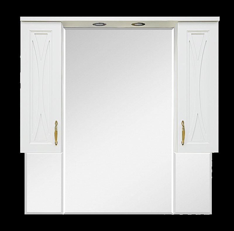 Зеркало со шкафом Misty Амбра 100 в ванную от интернет-магазине сантехники Sanbest