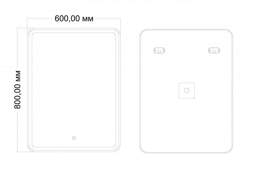 Зеркало Art&Max VITA AM-Vit-600-800-DS-F в ванную от интернет-магазине сантехники Sanbest