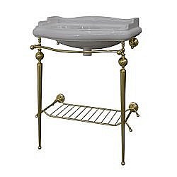 Консоль с раковиной Caprigo Concol 7064/73 Золото для ванной в интернет-магазине сантехники Sanbest