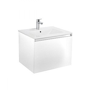 Тумба с раковиной Art&Max AM-Latina-600-1C-SO-BM/AM7117-60 Белый матовый для ванной в интернет-магазине Sanbest