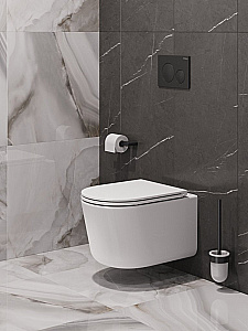 Унитаз подвесной BelBagno Unique BB007CH-TOR/SC белый, безободковый, с крышкой микролифт, слив-торнадо купить в интернет-магазине Sanbest