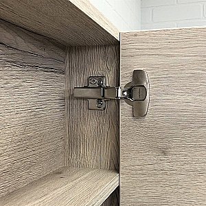 Зеркальный шкаф Comforty Марио 00-00005201 60 дуб дымчатый купить в интернет-магазине сантехники Sanbest