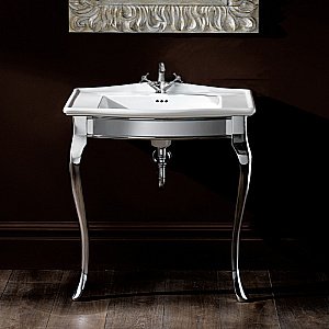 Консоль с раковиной Devon&Devon Lady 70 1 отверстие под смеситель для ванной в интернет-магазине сантехники Sanbest