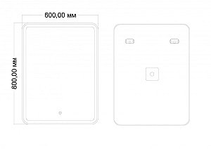 Зеркало Art&Max VITA AM-Vit-600-800-DS-F в ванную от интернет-магазине сантехники Sanbest