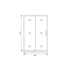 Душевая дверь Good Door Spirit WTW 110 СП00018 стекло прозрачное/профиль хром купить в интернет-магазине Sanbest