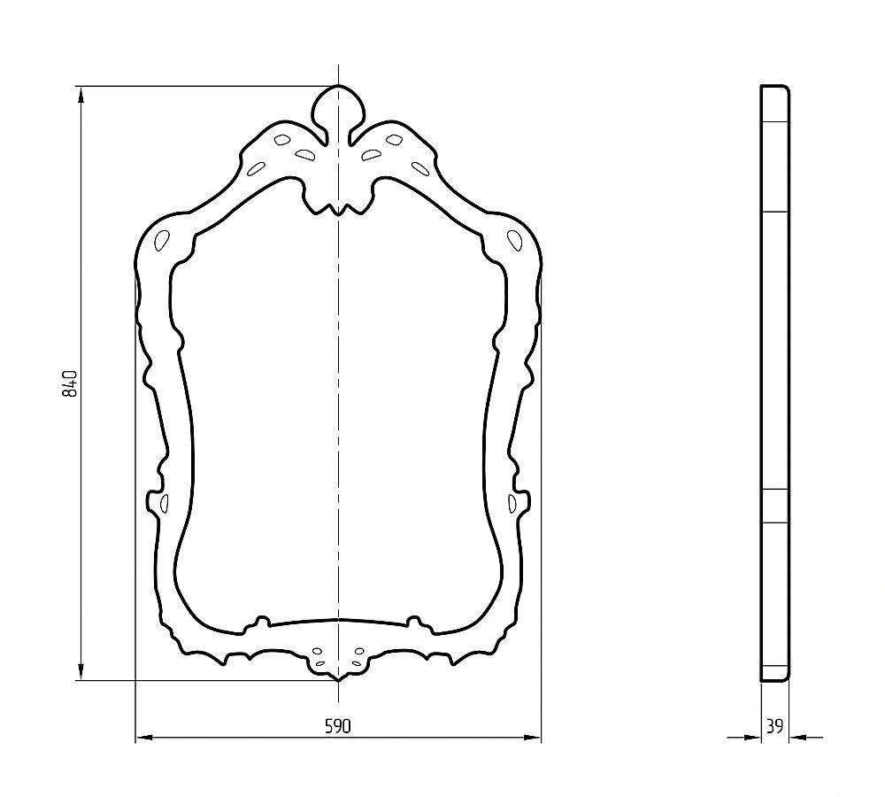 Зеркало Migliore Retro ML.COM-70.706.AG серебро в ванную от интернет-магазине сантехники Sanbest