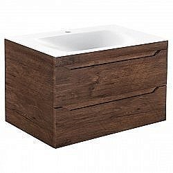 Тумба под раковину Fine 80 Темное дерево купить в интернет-магазине сантехники Sanbest