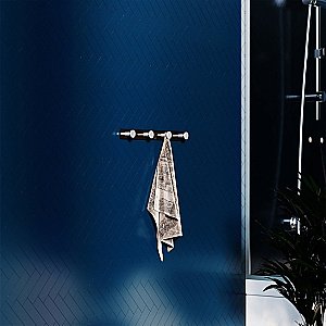 Планка с крючками для полотенец Damixa JUPITER DA7735900 черная/сатин купить в интернет-магазине сантехники Sanbest