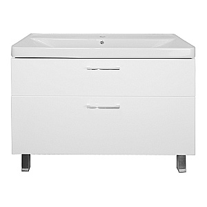 Тумба с раковиной Azario Ника 100 Н CS00089955 белая для ванной в интернет-магазине Sanbest