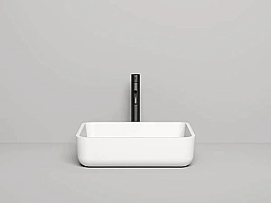 Раковина накладная Salini Gloria 09 1102209M 47,5 из искусственного камня S-Stone, белая матовая купить в интернет-магазине Sanbest