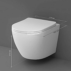 Унитаз подвесной AM.PM Like C801900SC белый, безободковый купить в интернет-магазине Sanbest